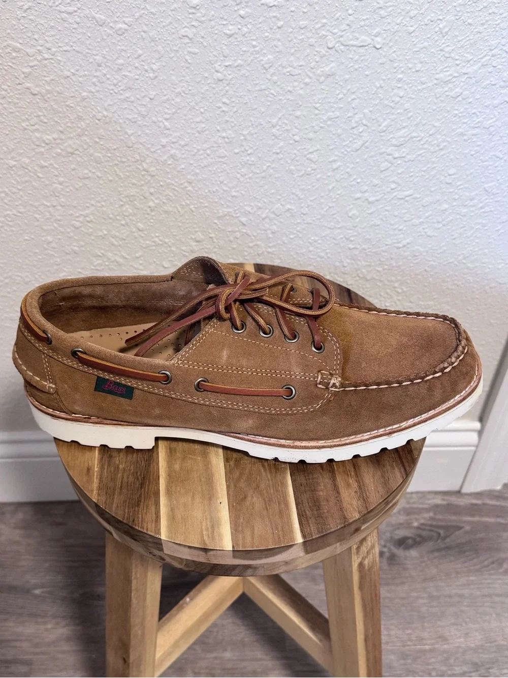 G.H. Bass Ranger Camp Moc Suede Brown Shoes Men’s 12 NIB